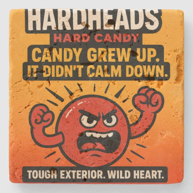 POSAVASOS DE PIEDRA HARD HEAD  (Anverso)