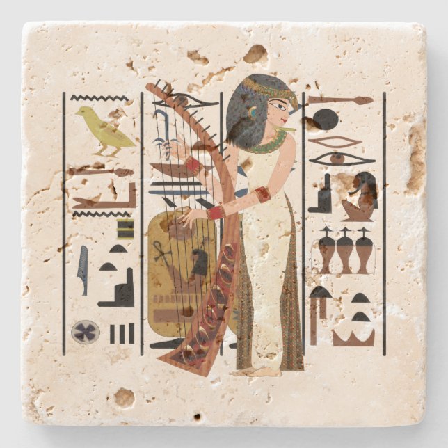 Posavasos De Piedra Harpist (Anverso)