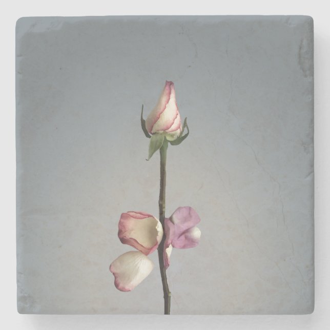 Posavasos De Piedra Hasta el último pétalo... (Anverso)