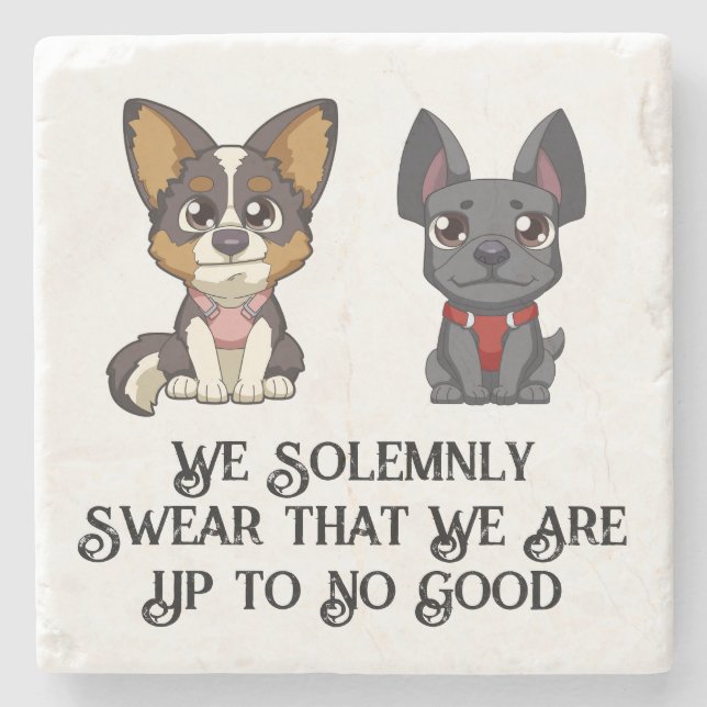 Posavasos De Piedra Hasta Que No Haya Una Buena Monstruo (Anverso)