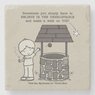 Posavasos De Piedra ¡Haz un deseo contigo!
