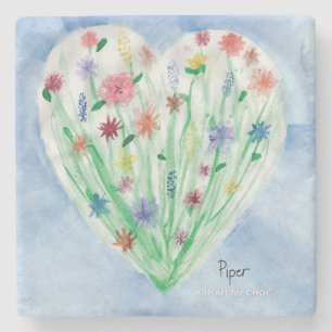 Posavasos De Piedra Heart Garden - KidsArt para CHOC