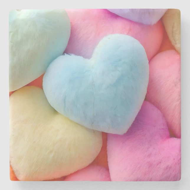 Posavasos De Piedra Hearts Coaster (Anverso)