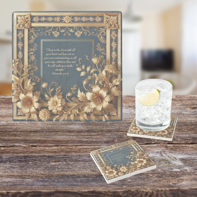 Posavasos De Piedra - Heirloom Grace Bible Verse Tile Cerámico (Subido por el creador)