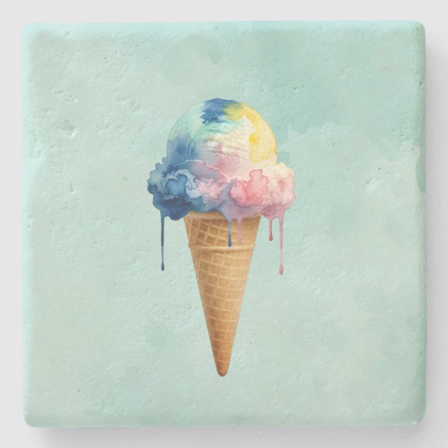 Posavasos De Piedra Helado (Anverso)