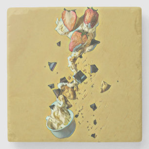 Posavasos De Piedra Helados de fresa