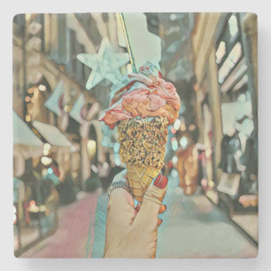 Posavasos De Piedra Helados rociados