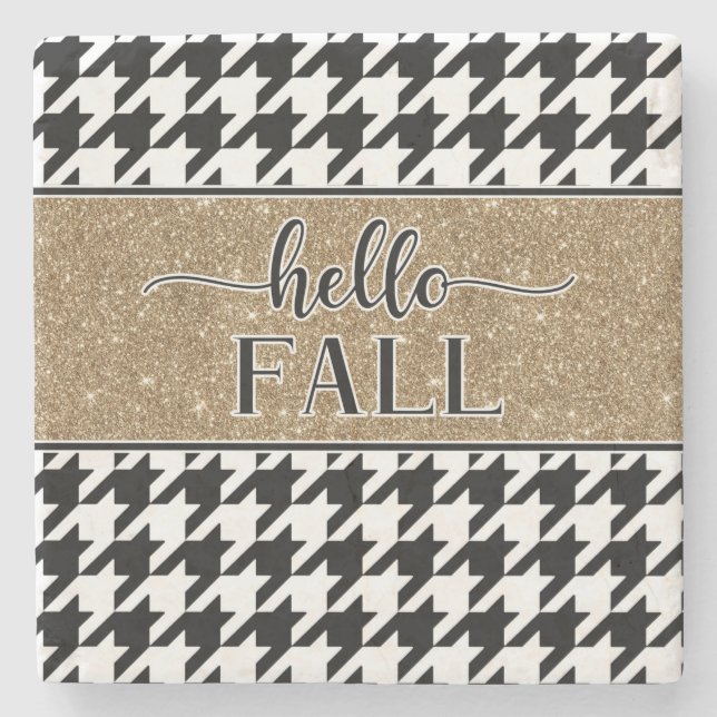 Posavasos De Piedra Hello Fall (Anverso)