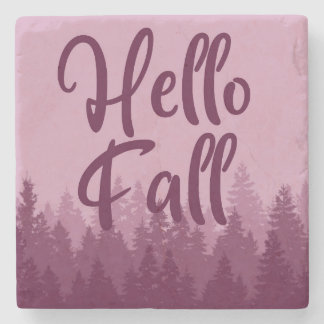 Posavasos De Piedra Hello Fall Season