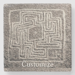 Posavasos De Piedra Hemet Maze Stone Thunder_Cove