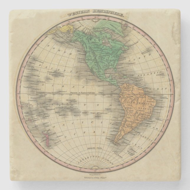 Posavasos De Piedra Hemisferio Occidental 16 (Anverso)