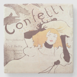 Posavasos De Piedra Henri de Toulouse-Lautrec Confetti, 1893