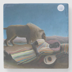Posavasos De Piedra Henri Rousseau - La Gitana Durmiente