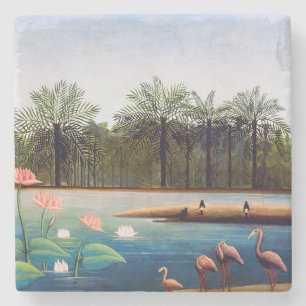 Posavasos De Piedra Henri Rousseau - Los flamencos