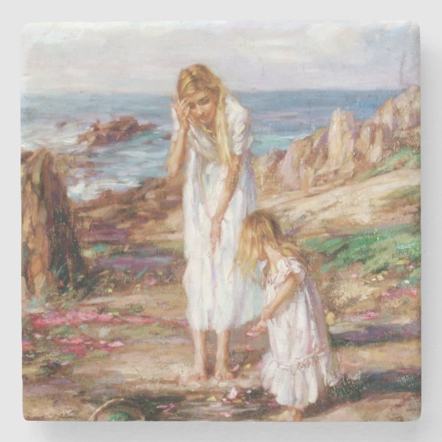 Posavasos De Piedra Hermosa Bella Artes Stone Coaster (Anverso)