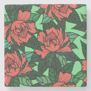 Posavasos De Piedra Hermosa escoba floral