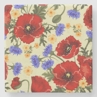 Posavasos De Piedra Hermosa escoba floral