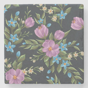 Posavasos De Piedra Hermosa escoba floral