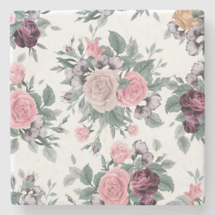 Posavasos De Piedra Hermosa escoba floral