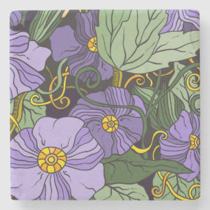 Posavasos De Piedra Hermosa escoba floral