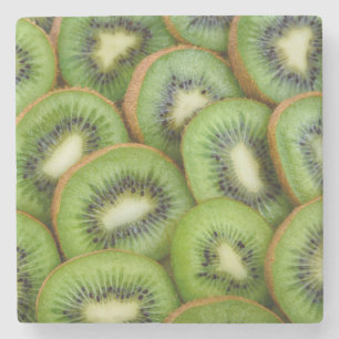 Posavasos De Piedra Hermosa KiWi fresca lista para comer