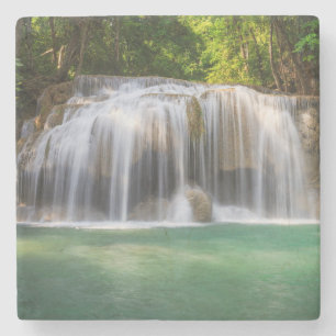 Posavasos De Piedra Hermosa montaña de piedra de cascada