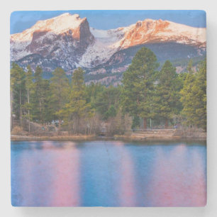 Posavasos De Piedra Hermoso coaster de piedra de paisaje de Colorado