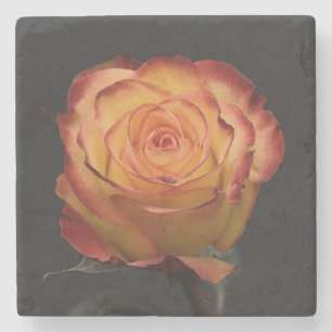 Posavasos De Piedra Hermoso Rosa Naranja