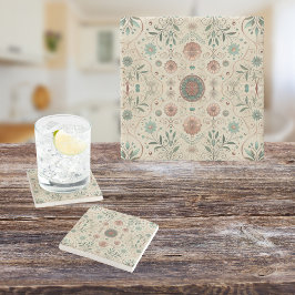 Posavasos De Piedra Hierba Boho