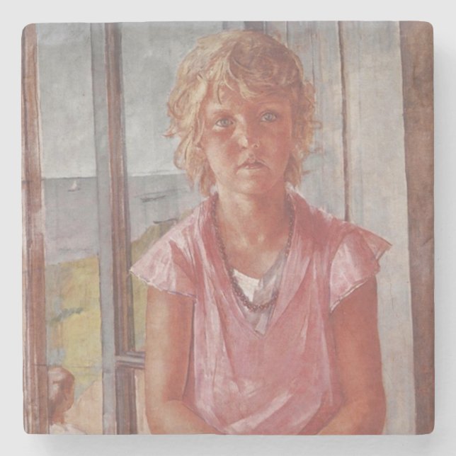 Posavasos De Piedra Hija de Fisherman (Anverso)