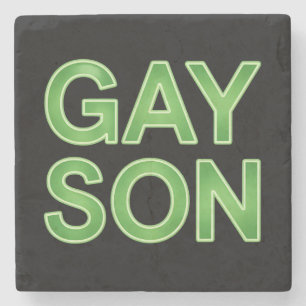 Posavasos De Piedra Hijo gay divertido Orgullo LGBTQ