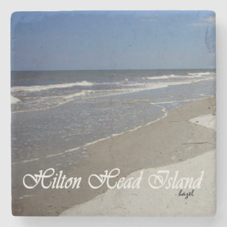 Posavasos De Piedra Hilton Head Island, práctico de costa del mármol
