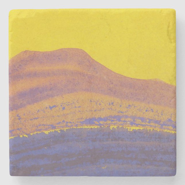 Posavasos De Piedra Himalayas (Cordillera) (por Nicholas Roerich) (Anverso)