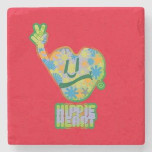 Posavasos De Piedra Hippie Heart ICON 2024 BY MASANSER