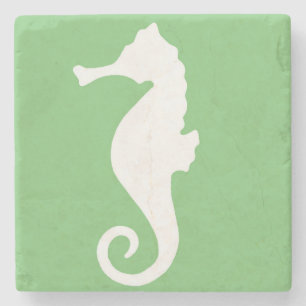 Posavasos De Piedra Hipposo marino verde