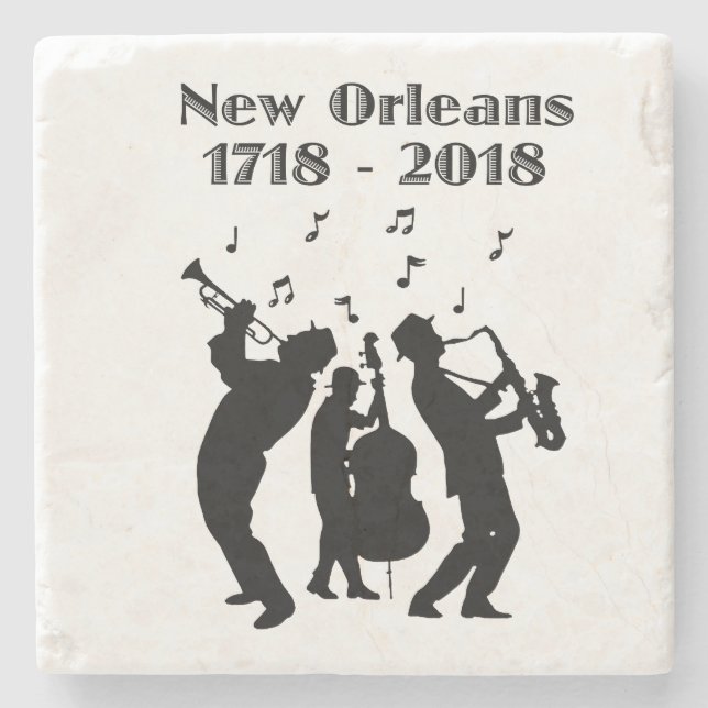 Posavasos De Piedra Histórico Tricentenario de Nueva Orleans (Anverso)