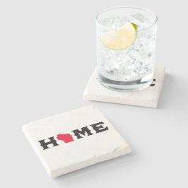 Posavasos De Piedra Hogar de Wisconsin