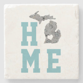 Posavasos De Piedra Hogar Es Michigan El Estado De Los Grandes Lagos