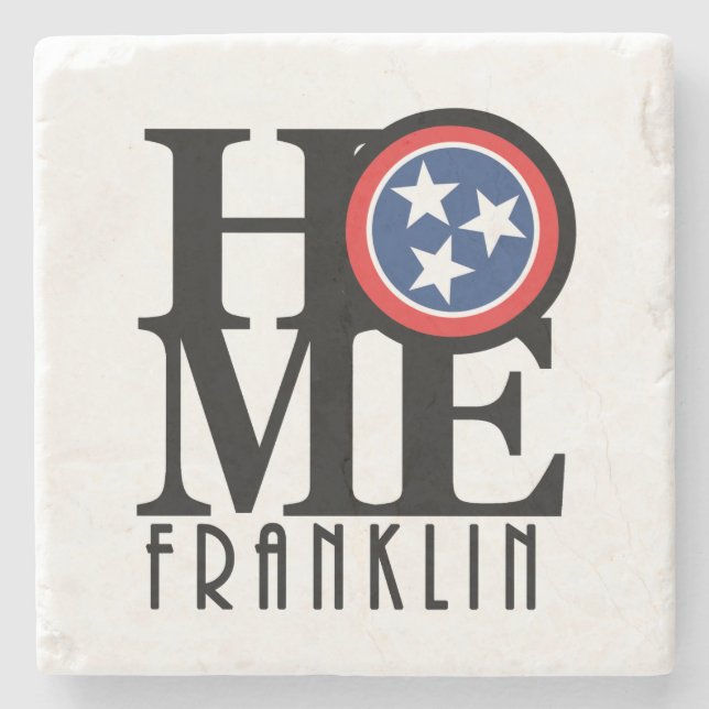 Posavasos De Piedra HOGAR Franklin Tennessee (Anverso)