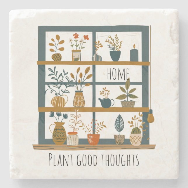 Posavasos De Piedra Hogares Potables Salud Mental (Anverso)