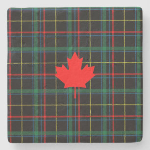 Posavasos De Piedra Hoja de arce canadiense