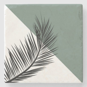 Posavasos De Piedra Hoja de palma