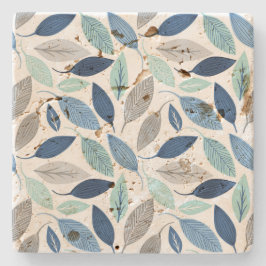 Posavasos De Piedra Hojas