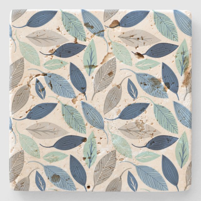 Posavasos De Piedra Hojas (Anverso)