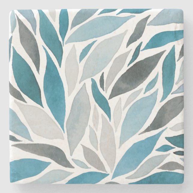 Posavasos De Piedra hojas de árbol (Anverso)