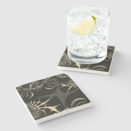 Posavasos De Piedra ¿Hojas de pasto seco o espinas torcidas? Color caq