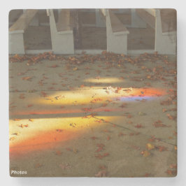 Posavasos De Piedra Hojas de tabernáculo y luz - Viñedo de Martha