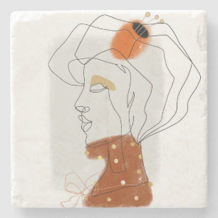 Posavasos De Piedra Hojas Tropicales, Diseño De Patrones Sin Marea.