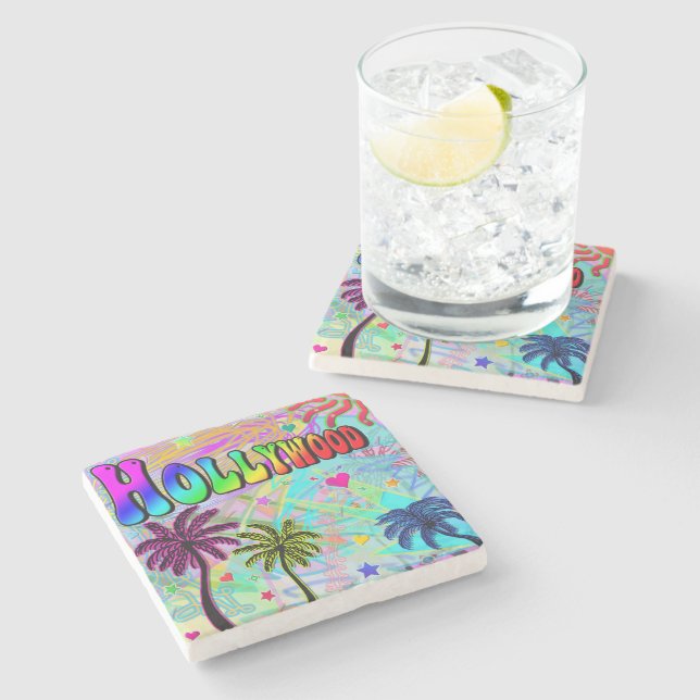 Posavasos De Piedra Hollywood Vivid Romance Coaster (Lateral)