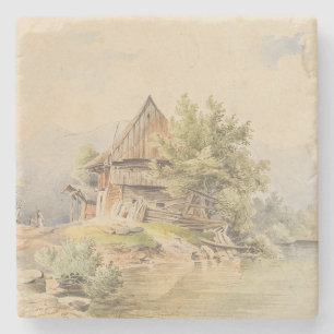 Posavasos De Piedra Holzhütte am See - Carl Lafite